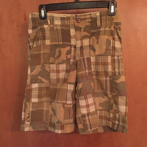 Urban Pipeline cargo shorts camo plaid size 12 - Picture 1 of 5